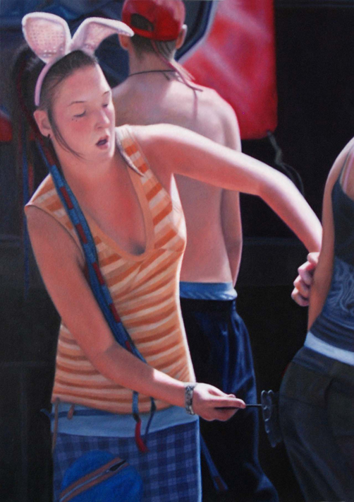 audrey nervi, peinture a l'huile