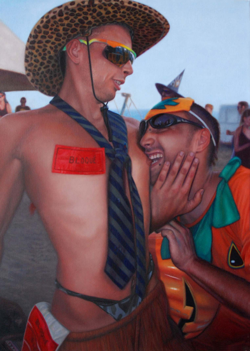 audrey nervi, peinture a l'huile
