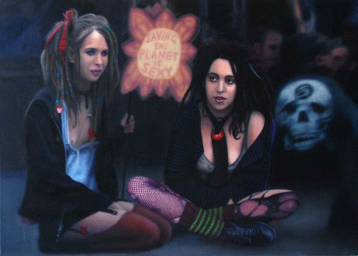 audrey nervi, peinture a l'huile