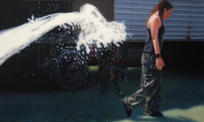 audrey nervi, peinture a l'huile