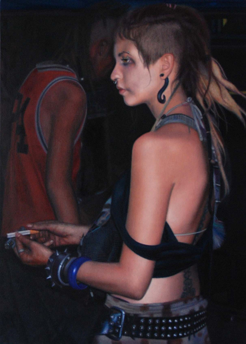 audrey nervi, peinture a l'huile