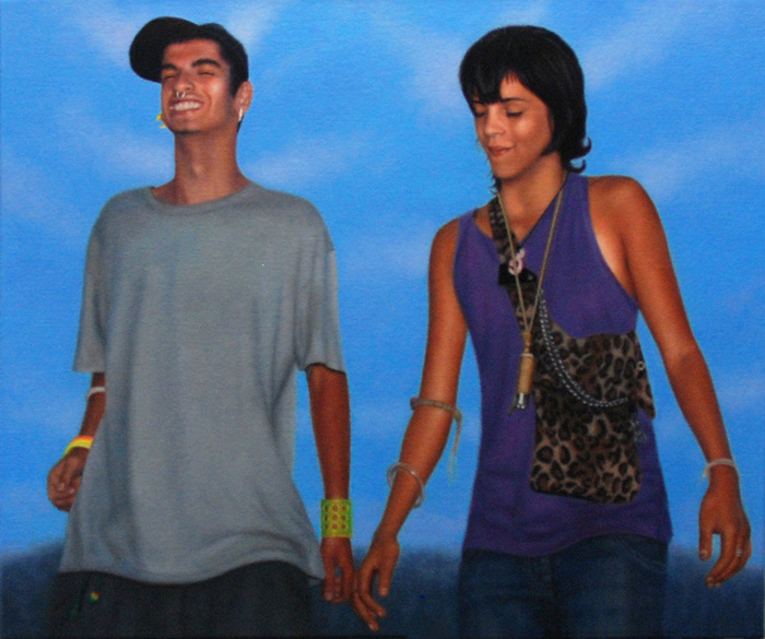audrey nervi, peinture a l'huile